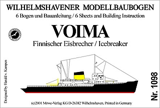 Plan Icebreaker SS Voima Eisbrecher - WILHELMS